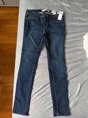 Hollister Dark Blue Skinny Jeans - Stretch Waistband